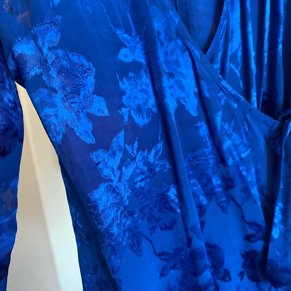 Revolve Majorelle Royal Blue Wrap Dress - Picture 7 of 7